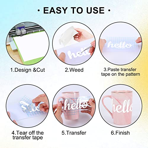 Xseino White Permanent Vinyl - 12" X 60Ft White Adhesive Vinyl Roll For Cricut, Silhouette And Other Cutters, Permanent Outdoor Vinyl For Cup,Decor Sticker, Car Decal, Scrapbooking, Signs(Glossy) #TOP3