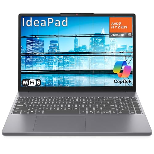Lenovo IdeaPad 3 15" Laptop Computer, AMD Ryzen 5 7535HS (Beat i5...