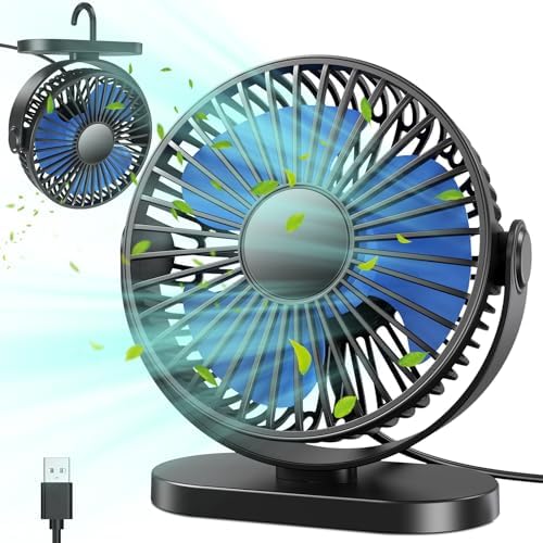 Ventilatore Da Tavolo USB Con 3 Velocit&agrave;, Ventilatore Da Tavolo