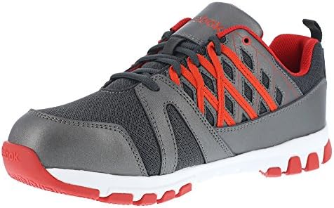 Reebok mens Sublite Work Safety Toe Athletic Work Industrial Construction Shoe, Grey/Red, 9 US | Image 2