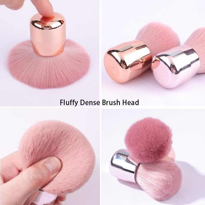 Image of Leticia Makeup Blush Brushes for Cheeks, Travel Size Face Powder Brush for Loose Powder, Fluffy Foundation Brush for Face, Kabuki Brush for Mineral Powder Contouring Cream or Liquid Cosmetics