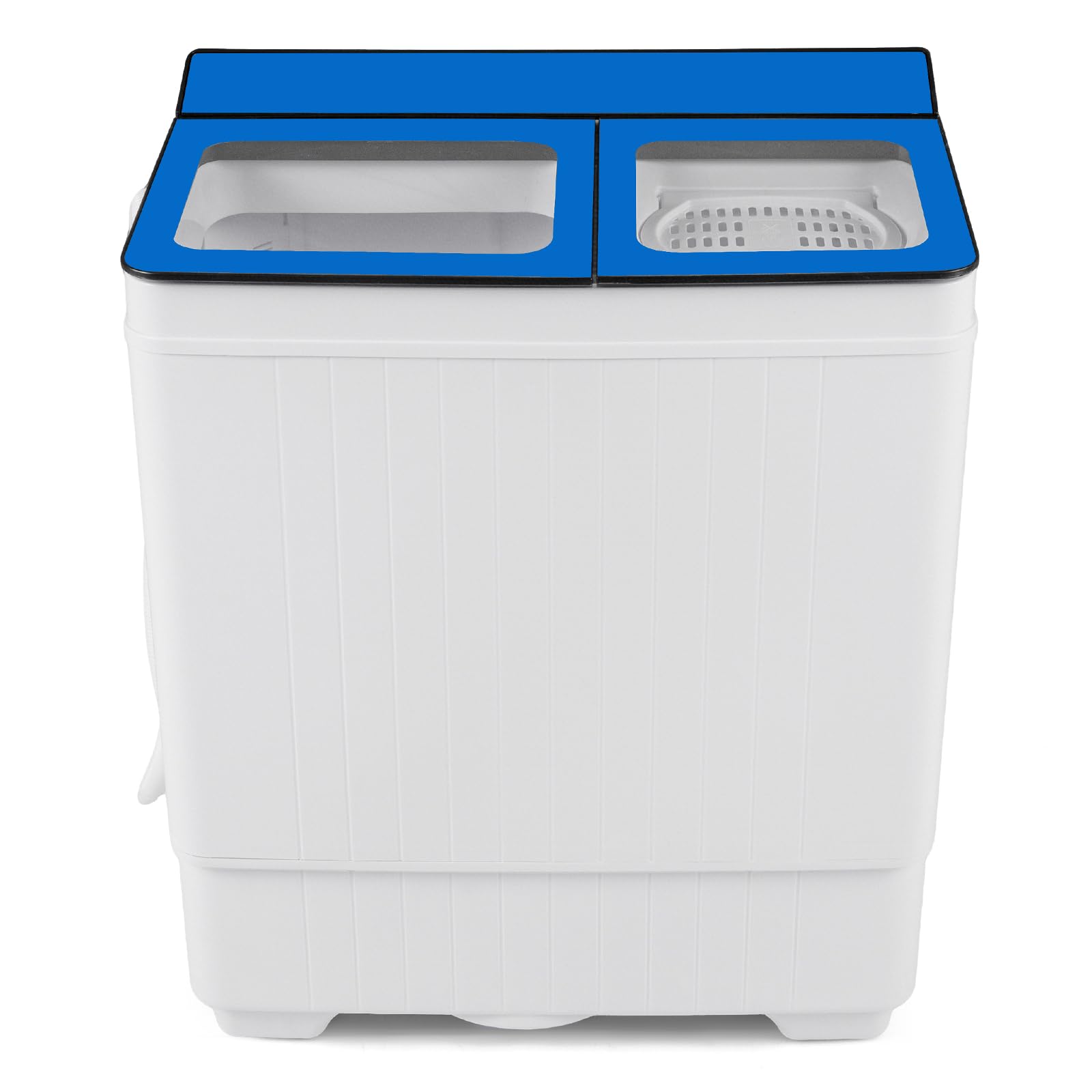 COSTWAY 26Lbs Portable Washing Machine with Built-in Drain Pump, Blue