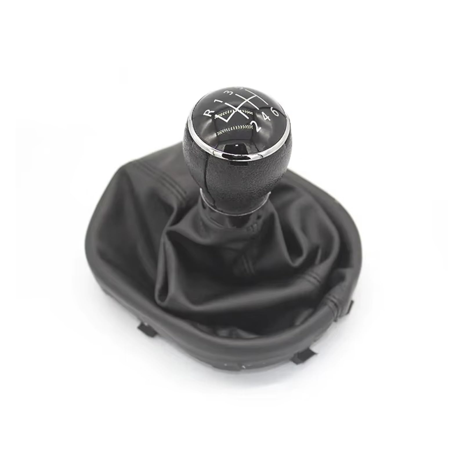 SRVSQTPTVK Car Shift Knob for Caddy III MK3 2004-2015 for Touran 2003-2015 Gear Shift Knob PU Gaiter Boot 5/6 Speed(6 Speed)