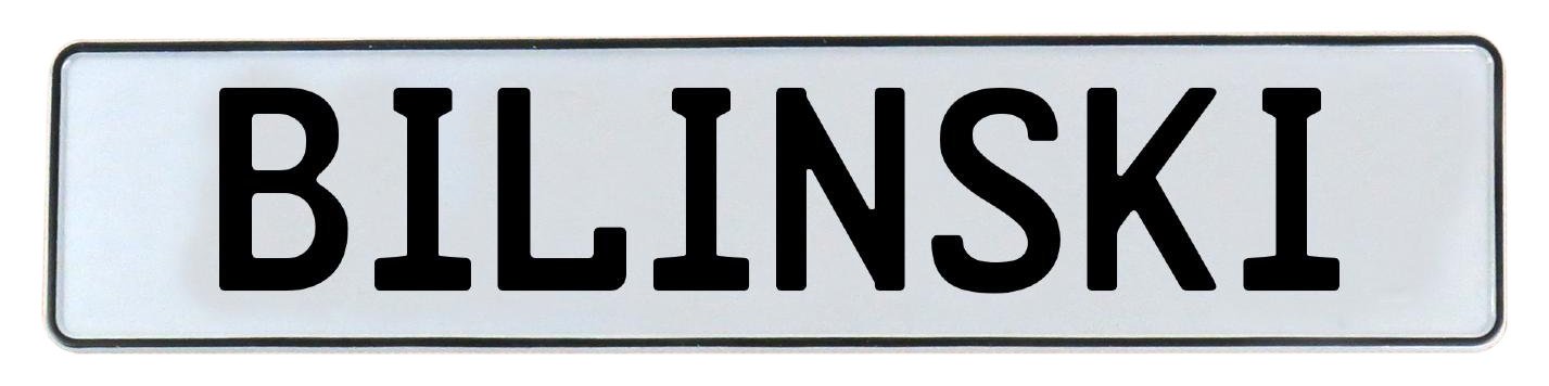 Vintage Parts 588894 Wall Art (White Stamped Aluminum Street Sign Mancave Bilinski)