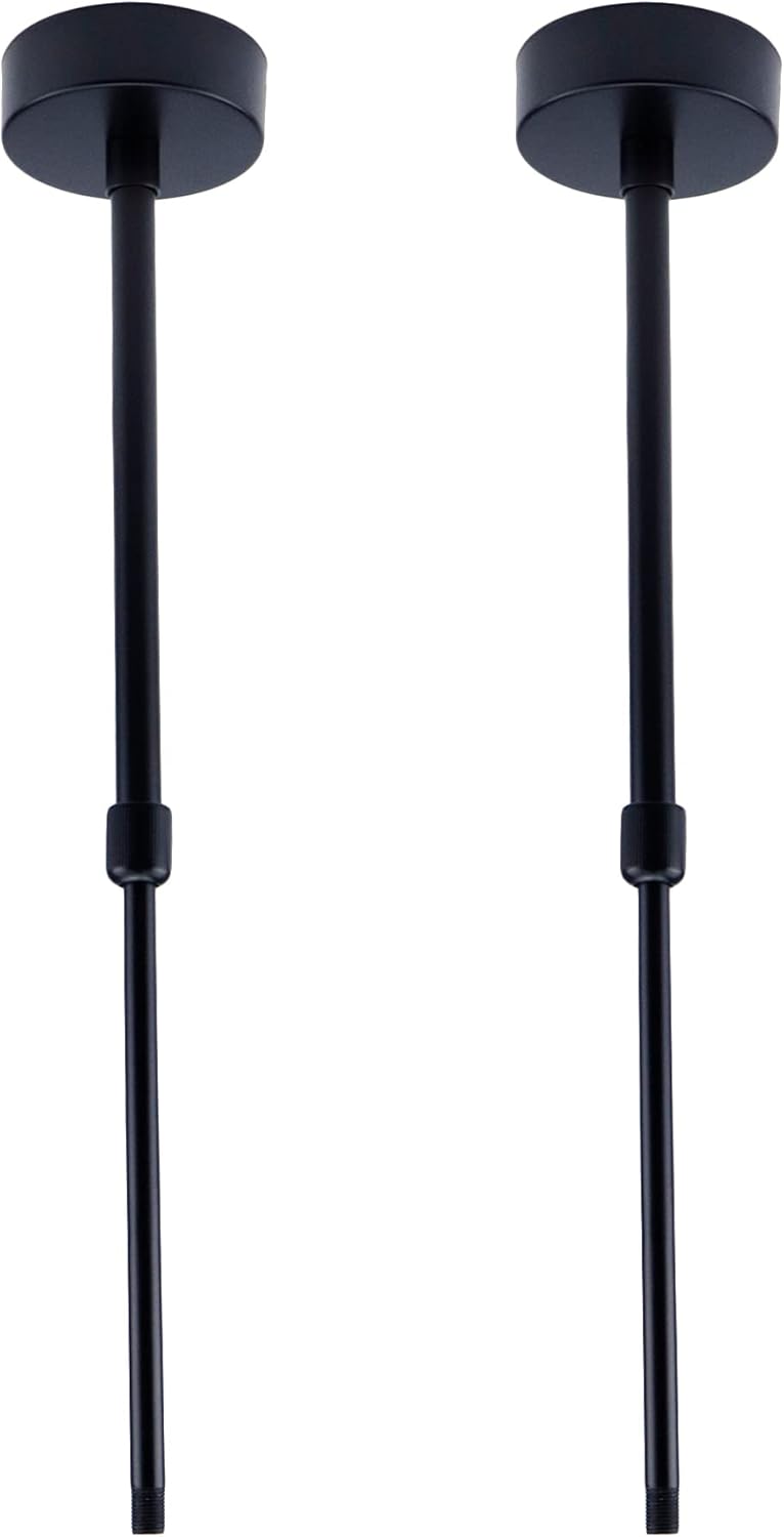 MY MIRONEY 2 Sets Pendant Light Fixture Extension Rod with Canopy Plate