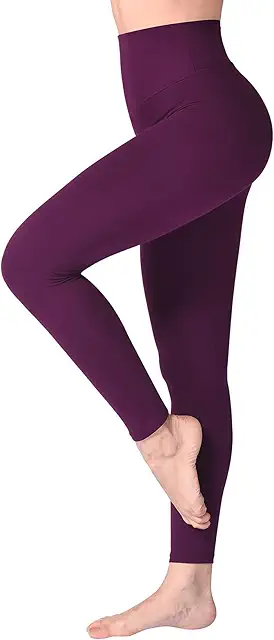Women's Fleece Lined Thermal Yoga Leggings - Buttery Soft, Opaque, Tummy Control