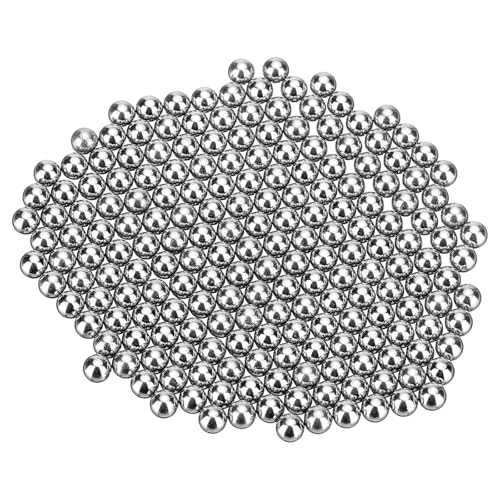 QUARKZMAN Billes De Roulement 7.14mm, Billes De Precision En Acier Au Carbone Nickelé Pour Roulements Vélos Roulettes Pièces Automobiles, (Poli Miroir) 200 Pcs | Acier