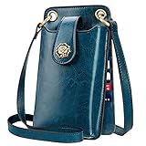 💖『3 Strutture Compatte』- Questa tracolla porta cellulare donna ha abbastanza spazio per gli elementi essenziali e gli scomparti multipli sono molto ben organizzati. 1 borsa per il telefono, 11 slot per schede di sicurezza (compresa la finestra di 1 ID), 1 tasca posteriore con cerniera. Può facilmente contenere denaro, monete, carte di credito e telefono cellulare. Hai le mani libere e goditi il viaggio.