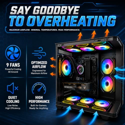 Image of Gaming PC Desktop Computer Core Ultra 7 265F up to 5.3GHz, RTX 5060 Ti