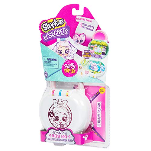 Shopkins 57224 Lil' Secrets Playset - Collectable Mini Playset With Secret With Shoppie & Shopkin Toy Inside- Lovely Hearts Garden Party thumb #3