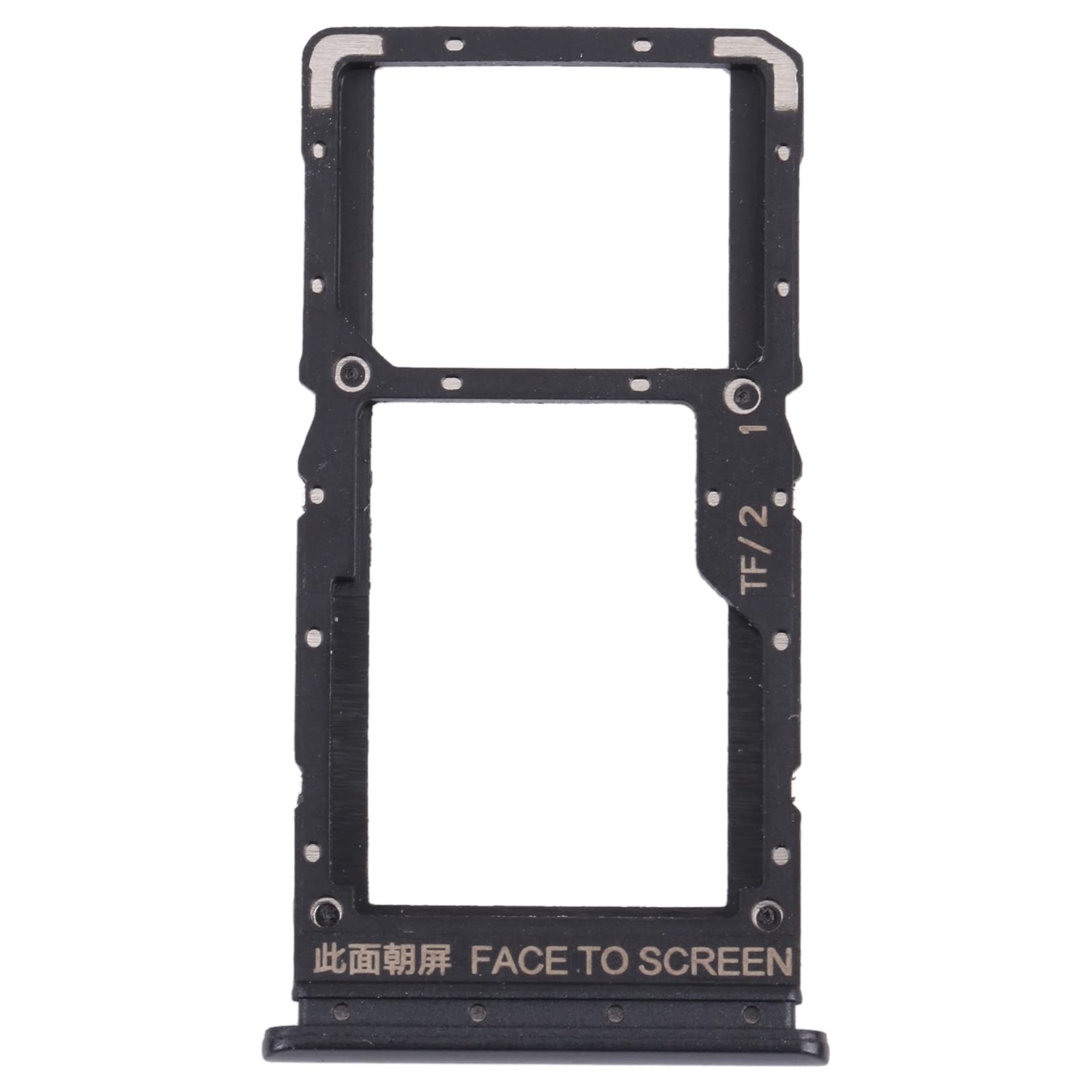 Repairparts SIM Card Tray + SIM Card Tray/Micro SD Card Tray for Xiaomi Poco X3 GT 21061110AG(White)(Green)(Black) (Color : Black)