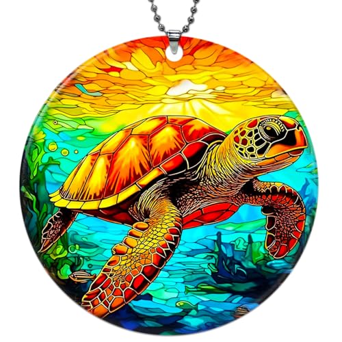 Sea Turtle Ornament, Beach Ornaments for Christmas Tree, Beautiful Coastal Ocean Themed Christmas Ornaments, Sea Turtle Gifts for Women, Tortoise Gifts