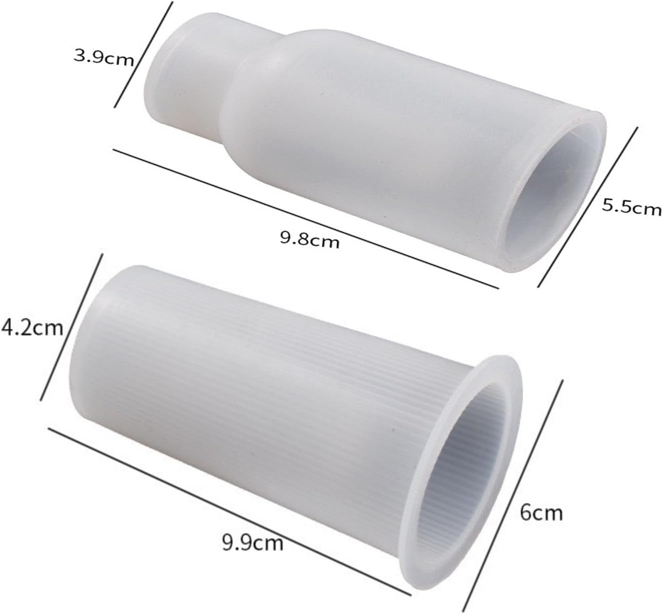 4PCS Concrete Vase Mold,Round Flower Vase Epoxy Resin Casting Mold (4)