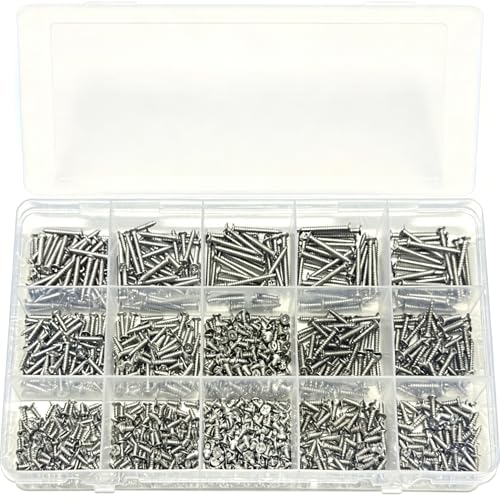 Kit 1070 Tornillos para Madera Cabeza Plana Phillips miniatura 1