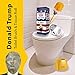Livino Donald Trump Toilet Brush and Paper Bundle Funny Political Gag Novelty Item Dump Trump