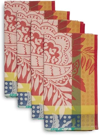 Miniatura 3 de Sur La Table Juego de 4 servilletas Jacquard Bird of Paradise, multicolor