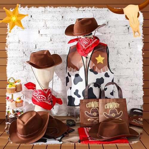 Paquete de 24 Sombreros Cowboy y Disfraz para Niñas miniatura 4