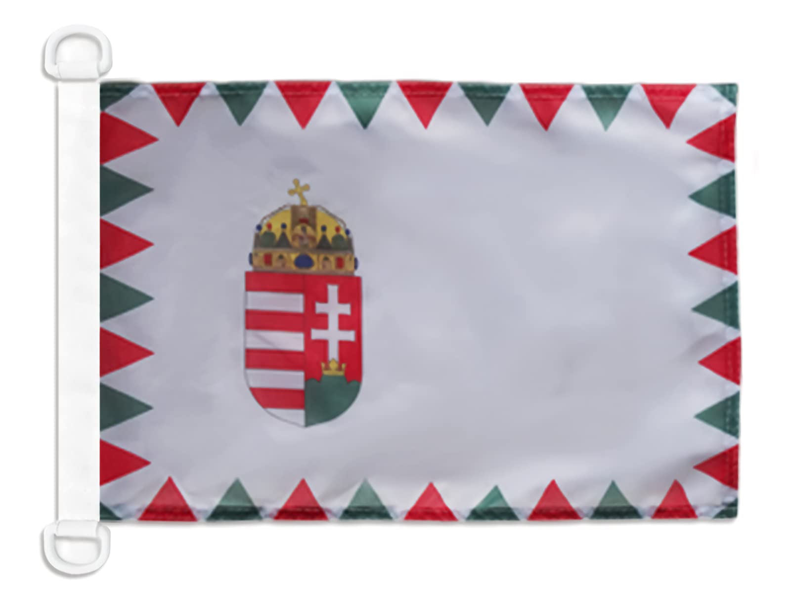 AZ FLAG - Hungary Naval Ensign Nautical Flag - 18'' x 12'' - For Outdoor and Boat - Hungarian War Banner Knitted Polyester with Two Plastic Rings - Vivid Colors - 12x18 in - 45x30 Cm — image 1