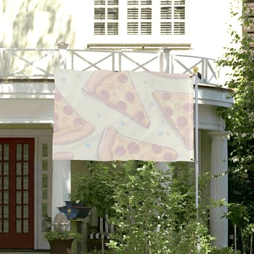 Drapeau pizza 60x90 cm en polyester 200D robuste pour jardin - 4