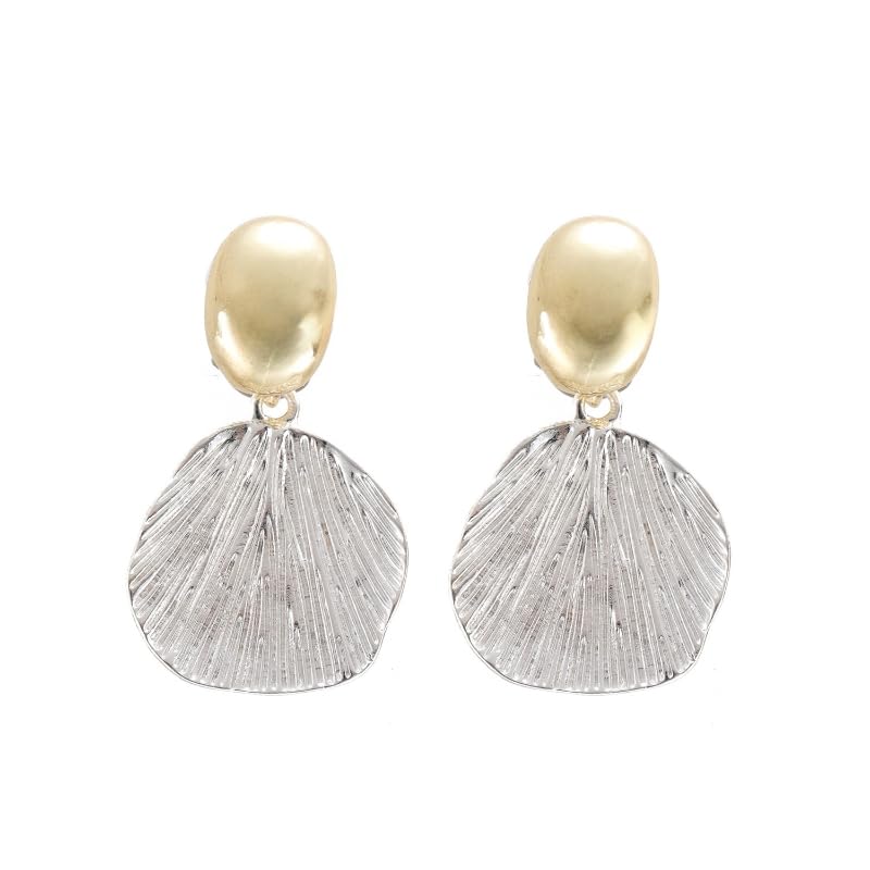 Women's Golden Siver Ear Clips Clip On Earrings Dangle Earrings