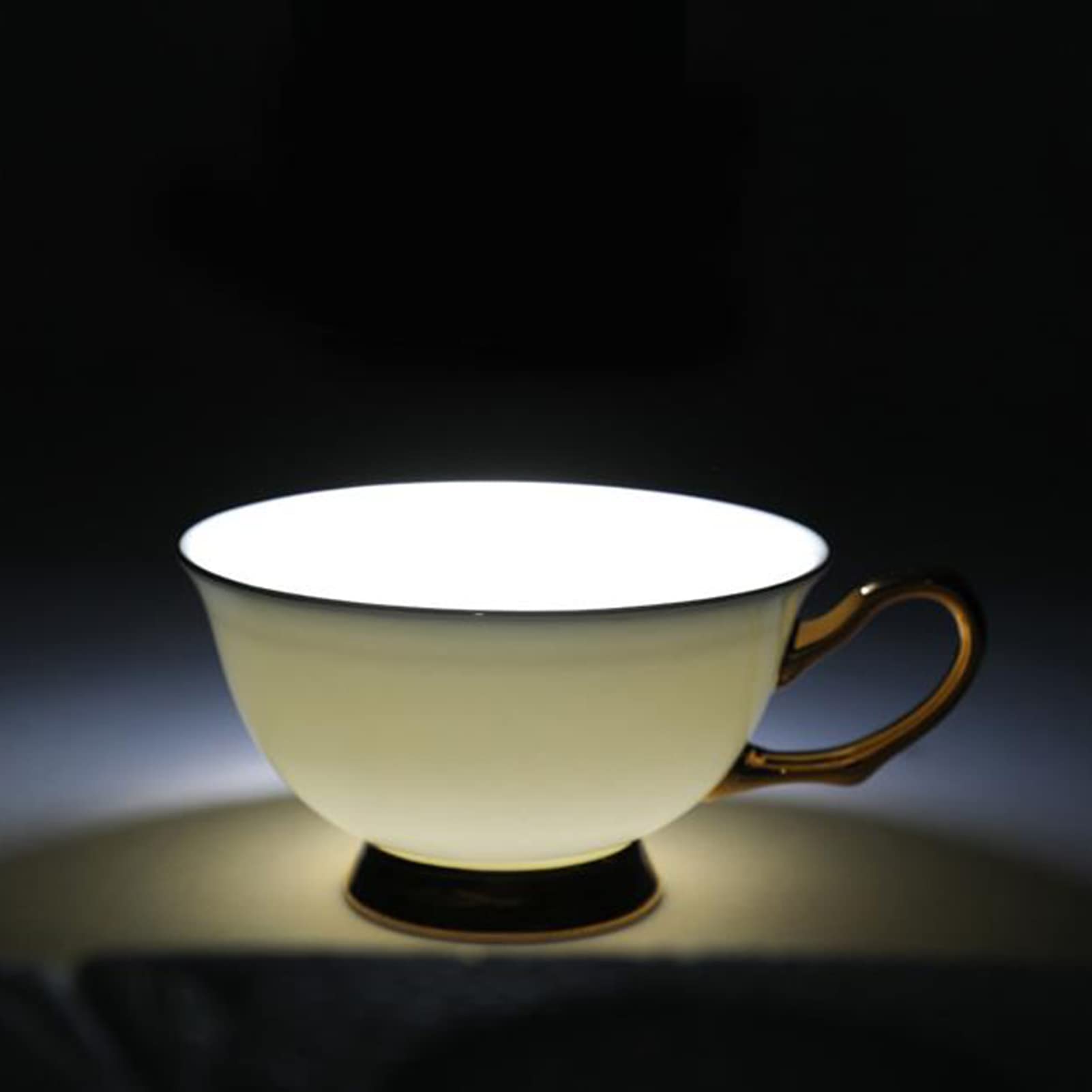 Juego de Tazas y platillos de café de Estilo Europeo, Elegante y Sencillo Juego de té inglés de Porcelana de Hueso, Moderno y Ligero, Comercial para el hogar (B)