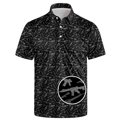 Camisa Polo Masculina Divertida, Manga Corta, Secado Rápido para Golf y Casual de Negocios miniatura 1