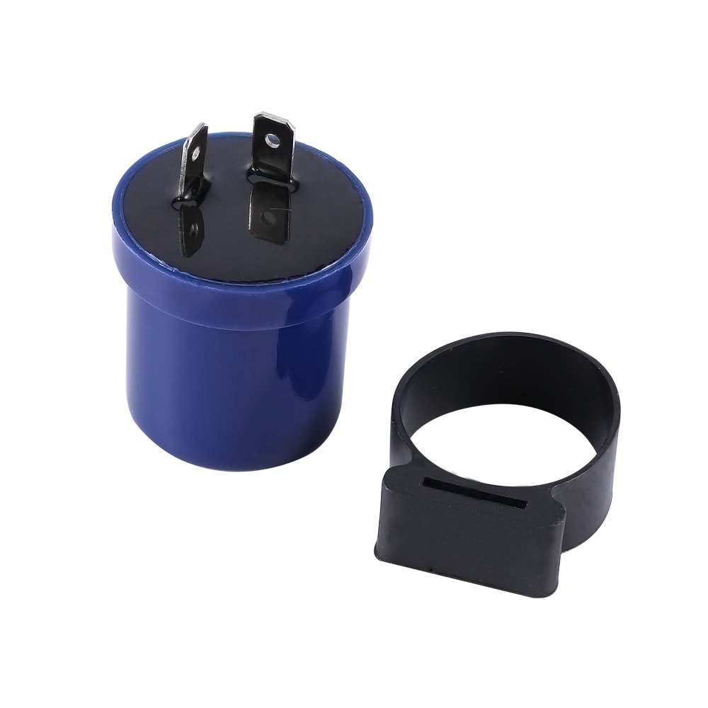 Relais Clignotant Moto 12V Bleu Avec Beeper Intégré | Pour Clignotants LED | 2 Broches