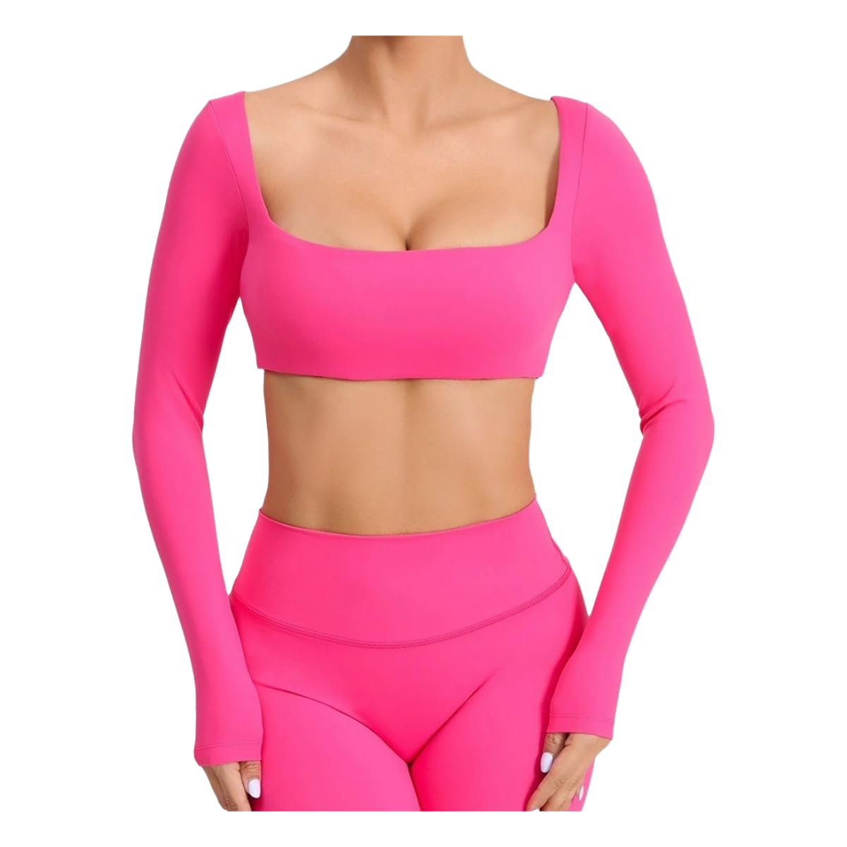 Ropa de Yoga para Mujer Top Manga Larga Sexy, Deportivo Sin Espalda, Corto Transpirable Mujeres - Purple-s
