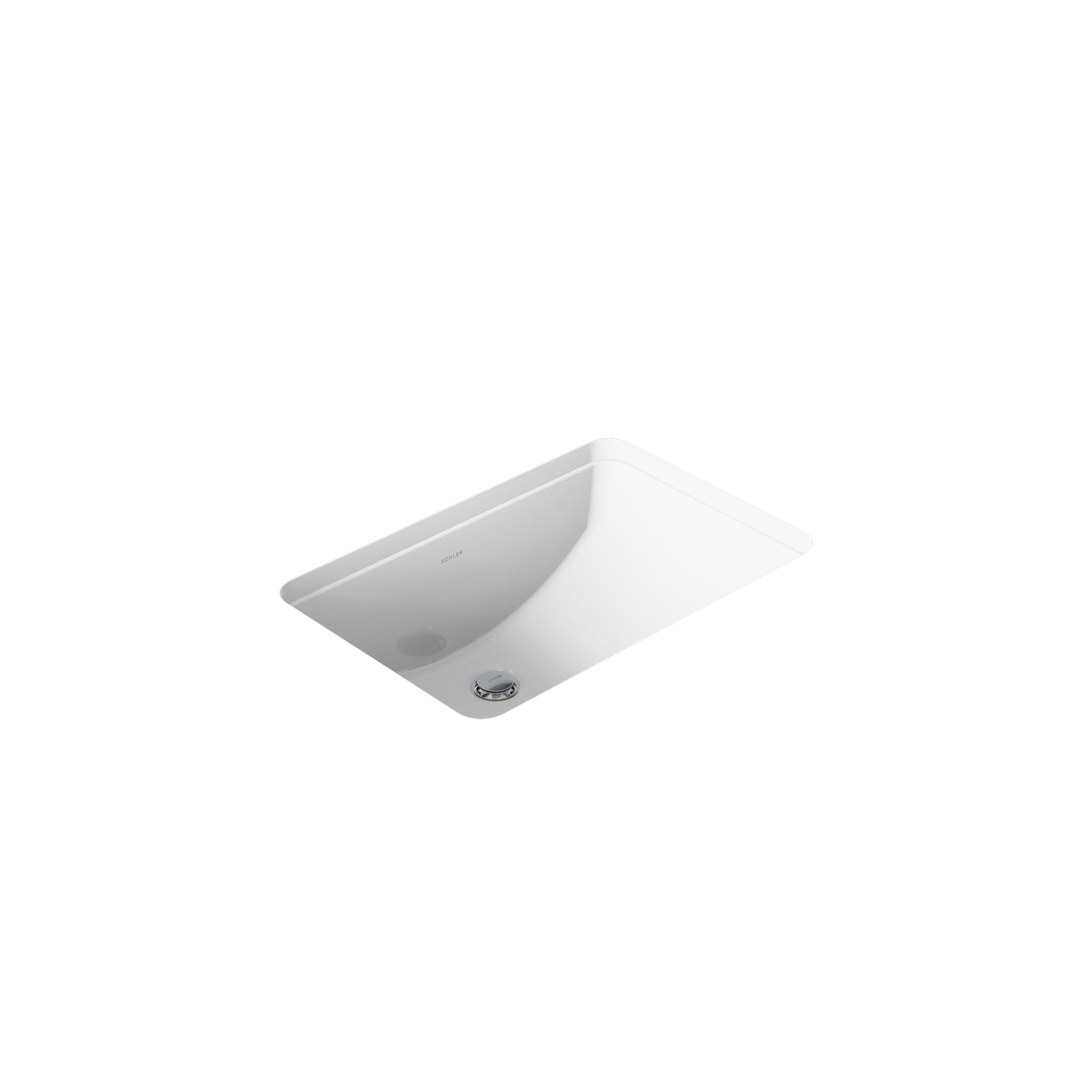 Kohler K-2214-G-0 Ladena Undercounter Bathroom Sink, White