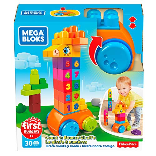 Girafa Conta e Brinca, 30 peças, Mega Bloks, Mattel