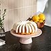 The Cake Stand – 10 Inch Gloss Ceramic Pedestal Cake Stand, Modern Footed Dessert Stand for Cakes, Cupcakes, Cookies & More (Periwinkle)