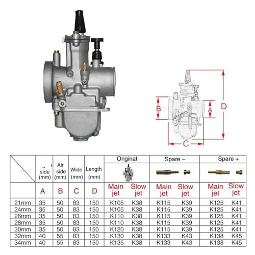 Carburateur PWK 30mm pour Résoudre les Pertes de Puissance Moto