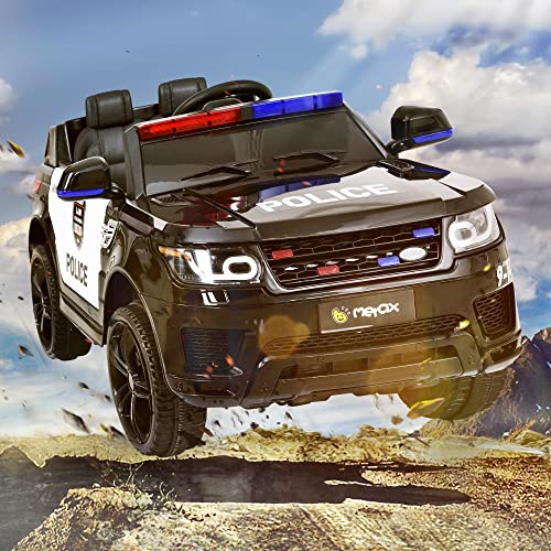 Merax Kinder Elektroauto, Polizeiauto für Kinder 2 Sitze mit 2,4G...