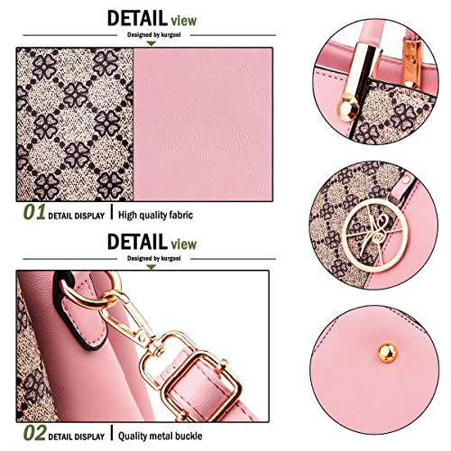 Image of KURGOOL Women Purses and Handbags Top Handle Satchel Shoulder Bags Messenger Tote Bag for Ladie