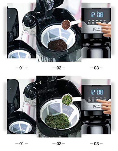 Automatische Kaffeemaschine, 1.5 L Wassertank Timerfunktion Digitaldisplay LED Display, Filter kaffeemaschinen für heiße… – Bild 6