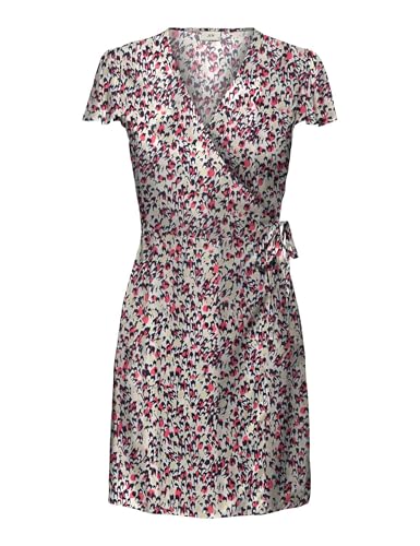Robe enveloppante Femme JDY au motif Dia graphique et tissu léger tissé S/S