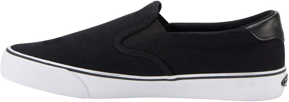 Lugz Mens Bandit Slip On Sneakers Shoes Casual - Black 6.5 Black/White/Black
