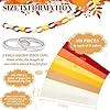 Lincia 600 Sheet Paper Chain Garland Strips 1x8 Inch with Double Sided Tape, DIY Construction Paper Chains for Birthday Wedding Holiday Party Decorations, Crafts Supplies (Warm Color) #1