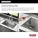 DELTA FAUCET Rivet 30-Inch Workstation Kitchen Sink Undermount 16 Gauge Stainless Steel Single Bowl with WorkFlow Ledge and Chef’s Kit of 6 Accessories, 95B931-30S-SS