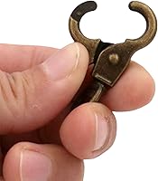 Vista 3 de BIKICOCO Gancho giratorio de 3/8 pulgadas, cierre de pinza de langosta, clip de resorte, extremo de junta tórica, bronce, paquete de 20