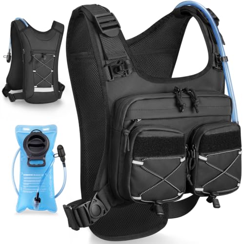 NOOLA Running Vest with 2L Water Bladder Hydration Backpack for Men Women