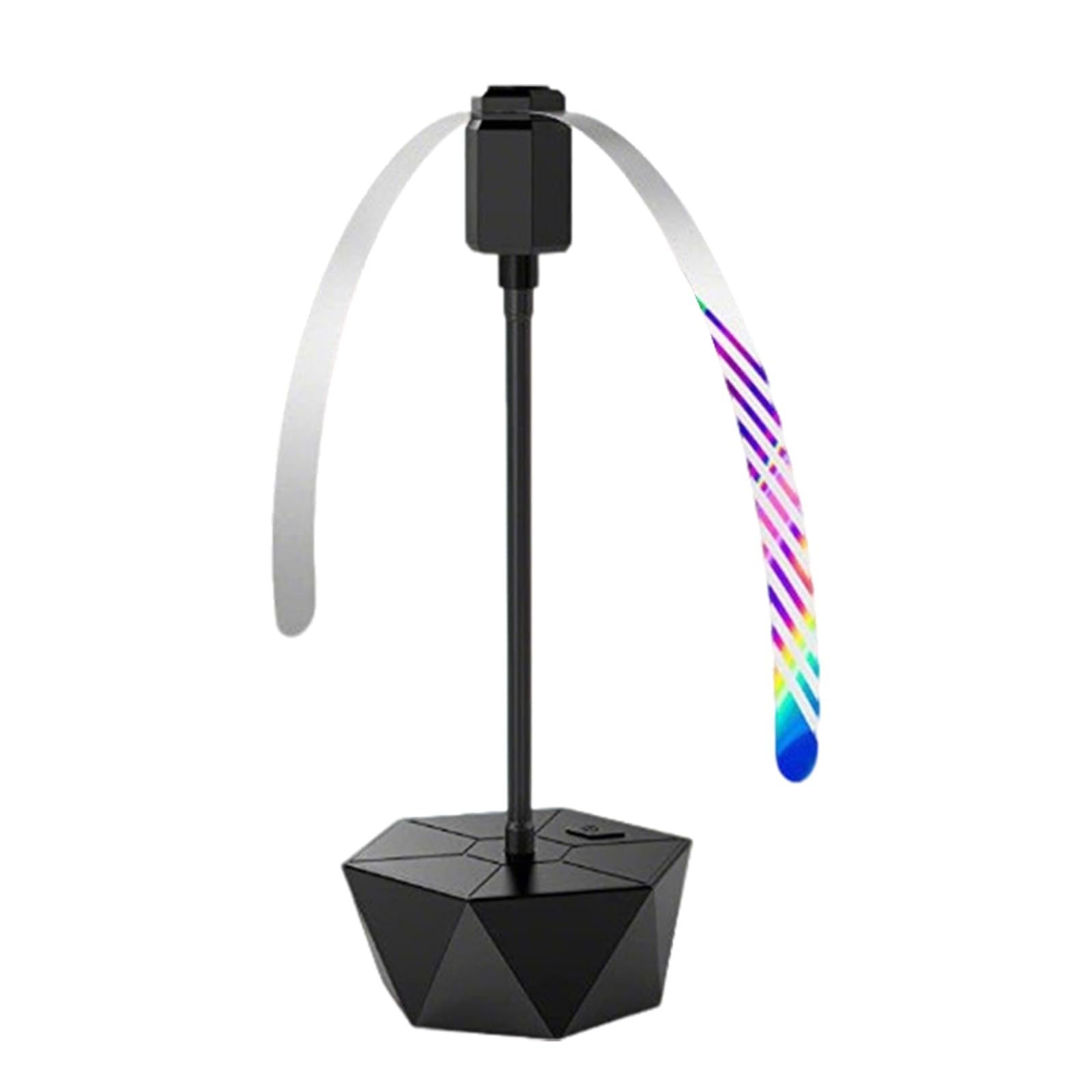 Fly Fans for Tables, Rechargeable Fly Repellent Fan Outdoor Indoor Keep Flies Away, Portable Fly Repellent Fans for Food with Holographic Blades&Hook for Picnic, Party, Restaurant, Kitchen,BBQ (1Pc)