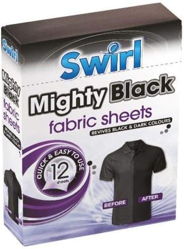 Mighty Black fabric Sheets x 12