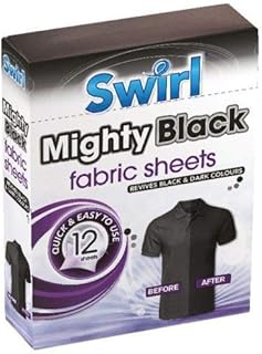 Mighty Black fabric Sheets x 12