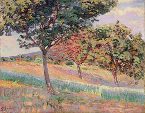Art Tableau Verger à St Cheron Guillaumin - Poster de qualité musée aux couleurs vibrantes