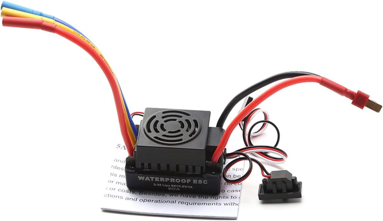 60A Brushless ESC Electronic Speed Controller T Plug 5.8V 3A BEC for 1/10 RC Car