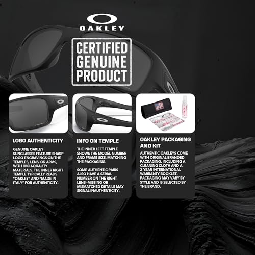 Image of Oakley TURBINE OO9263 Rectangle Shape Sunglasses With Official Eyewear Kit | Men's Sunglasses