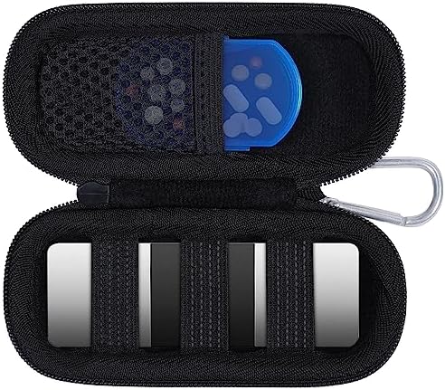 Hard Storge Case Replacement for AliveCor Kardia Mobile ECG Monitor Device 6/1L /SHANREN Heart Rate Monitors with Pill Organizer by Aenllosi