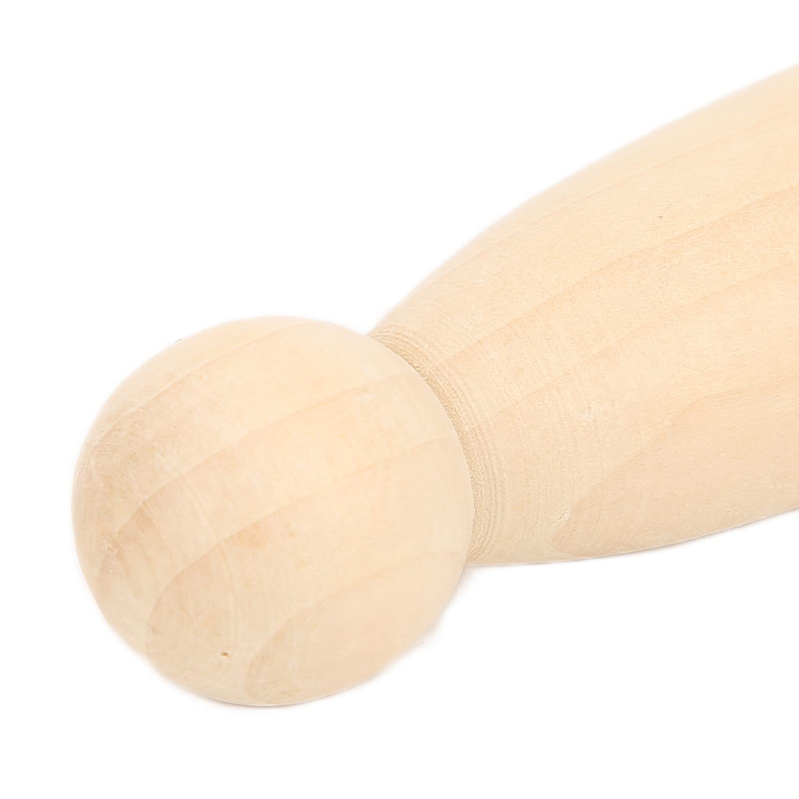 Tyenaza 10 szt. Drewniana lalka kołka, 75 mm 3,0 cala Bezpieczny burr Rozwijaj umiejętności ręczne (75MM girl)