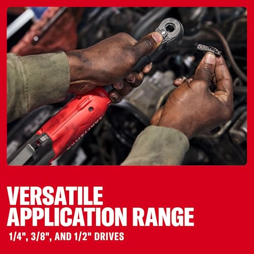 Image of CRAFTSMAN V20 Electric Ratchet, Extended Reach, Cordless 3 /8 Ratchet with Multi-Size 1 /4 and 1 /2 Drive Interchangeable Anvils, LED Light, 300 RPM, 40 ft-lbs Torque, Battery Not Included (CMCF936B)